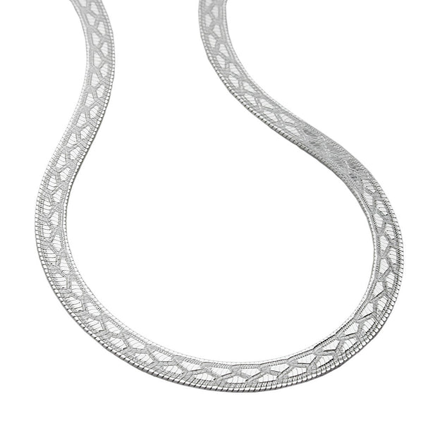 Kette Schlange flach, Silber 925
