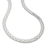 Kette Schlange flach, Silber 925