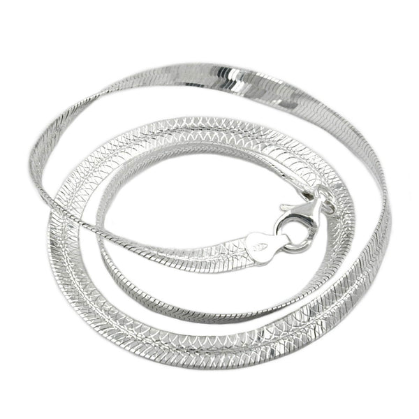 Kette, Schlange flach, Silber 925