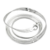 Kette, Schlange flach, Silber 925