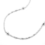 Kette, Kette mit 8 Kugeln, Silber 925