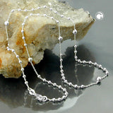 Kette, Kette mit Kugeln, Silber 925