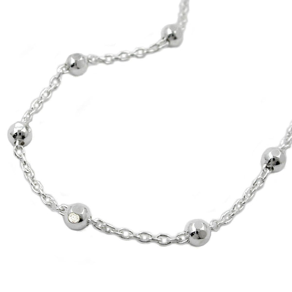 Kette, Kette mit Kugeln, Silber 925