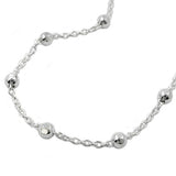 Kette, Kette mit Kugeln, Silber 925