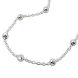 Kette, Kette mit Kugeln, Silber 925