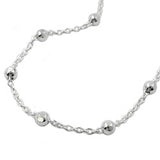 Kette, Kette mit Kugeln, Silber 925