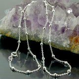 Kette, Kette mit Kugeln, Silber 925