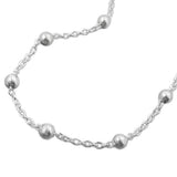 Kette, Kette mit 29 Kugeln, Silber 925
