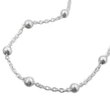 Kette, Kette mit 29 Kugeln, Silber 925
