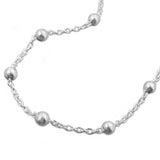 Kette, Kette mit 29 Kugeln, Silber 925