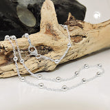 Kette, Kette mit 29 Kugeln, Silber 925