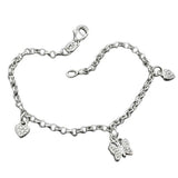 Armband, Herz/Schmetterling, Silber 925