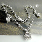 Armband, Herz/Schmetterling, Silber 925