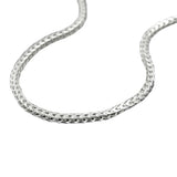 Kette 1,5mm Fuchsschwanzkette vierkant Silber 925 50cm