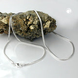 Kette 1,5mm Fuchsschwanzkette vierkant Silber 925 50cm