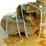 Kette 1,8mm Fuchsschwanzkette vierkant Silber 925 45cm