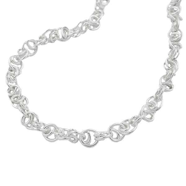 Kette 3,8mm Scrollmuster Silber 925 45cm