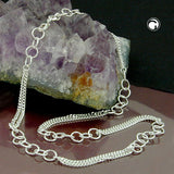 Kette 6,8mm Fantasiemuster Silber 925 42cm