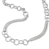 Kette 6,8mm Fantasiemuster Silber 925 42cm