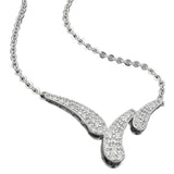 Kette 1,7mm Anhänger mit Zirkonias rhodiniert Silber 925 43cm