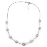 Kette, Anker mit Kugeln, Silber 925