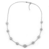 Kette, Anker mit Kugeln, Silber 925