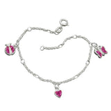 Armband, Herz/Schmetterling, Silber 925
