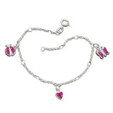 Armband, Herz/Schmetterling, Silber 925