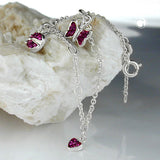 Armband, Herz/Schmetterling, Silber 925