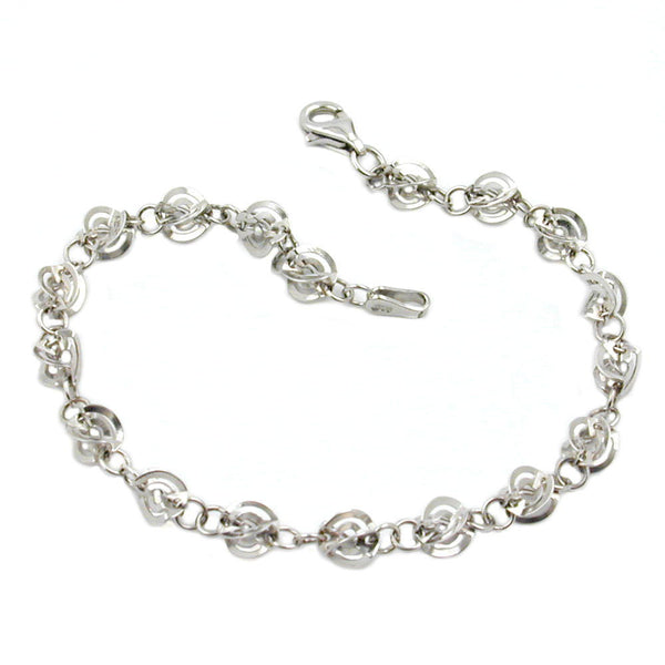 Armband Fantasie, rhodiniert, Silber 925