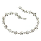 Armband Fantasie, rhodiniert, Silber 925