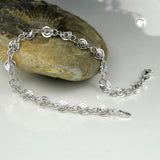 Armband Fantasie, rhodiniert, Silber 925