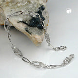 Armband Fantasie, rhodiniert, Silber 925