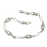 Armband Fantasie, rhodiniert, Silber 925
