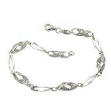 Armband Fantasie, rhodiniert, Silber 925