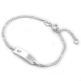 Schildband für Kinder, Silber 925