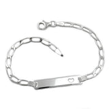 Schildarmband für Kinder, Silber 925