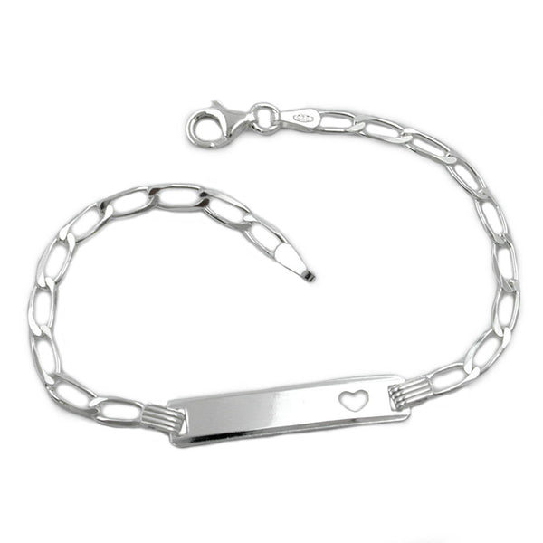 Schildarmband für Kinder, Silber 925