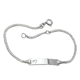 Schildband für Kinder, Silber 925