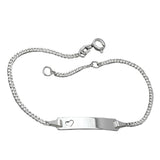 Schildband für Kinder, Silber 925
