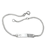 Schildband für Kinder, Silber 925