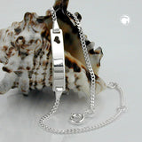Schildband für Kinder, Silber 925