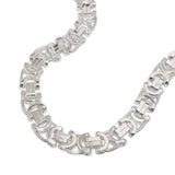 Kette 6x2mm flache Königskette Silber 925 45cm