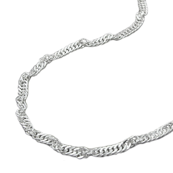 Fußkette Singapur diamantiert Silber 925
