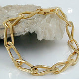 Armband 9x3mm Weitpanzer vierfach diamantiert vergoldet AMD