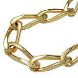Armband 9x3mm Weitpanzer vierfach diamantiert vergoldet AMD