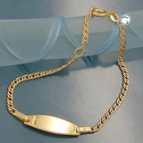 Schildband 2,2mm Doppelpanzer zweifach diamantiert vergoldet AMD