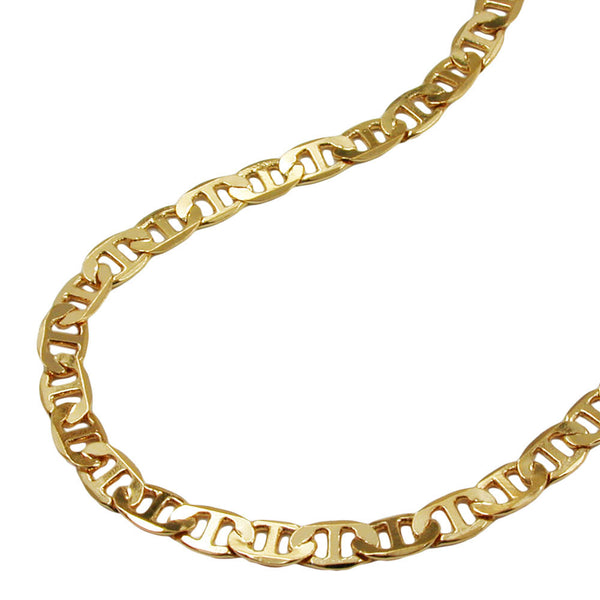 Armband 4mm Stegpanzer zweifach diamantiert vergoldet AMD