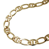 Armband 5,6mm Figaro-Stegpanzer vergoldet AMD 19cm