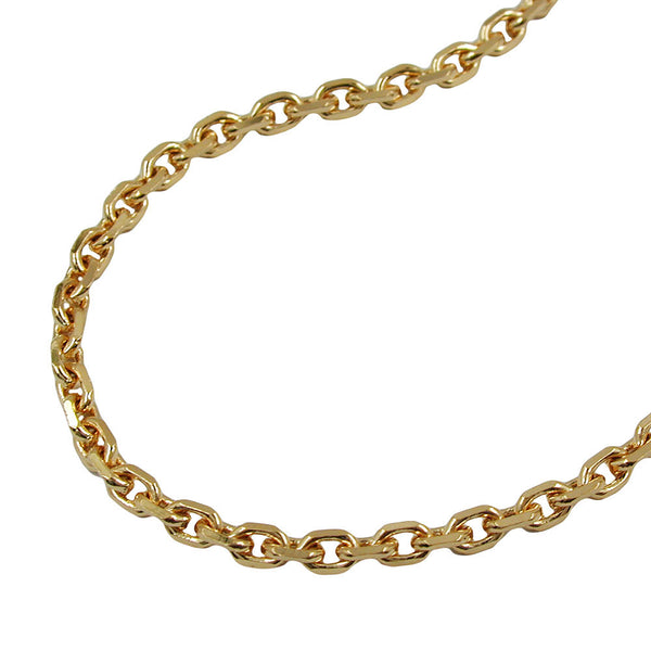 Kette Ankerkette 2,6mm 8fach diamantiert vergoldet AMD 55cm